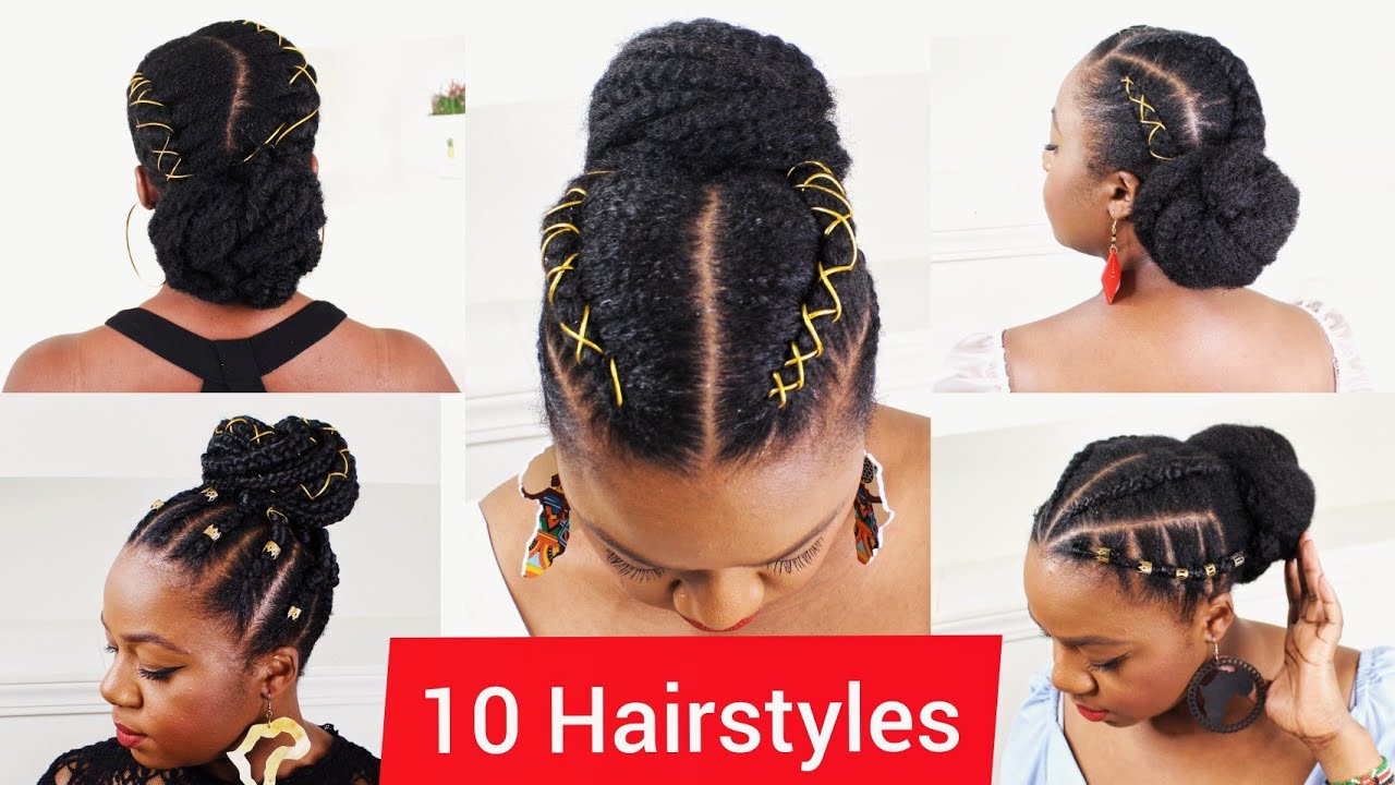 40 Quick & Easy Natural Hairstyles for Black Women | Quick natural hair  styles, Natural hair styles for black women, Short natural hair styles